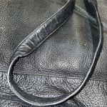 Tory Burch Pebbled Leather Large Crossbody HOBO Bag TOTE Black Perforated Logo Photo 9