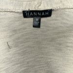 Hannah Women's Creme Boho Casual Floral Embroidered Cardigan Size Medium Tan Photo 6