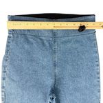 Show Me Your Mumu  Blue Austin Pull On Flare Raw Fray Hem Jeans Agua Fria Size M Photo 2