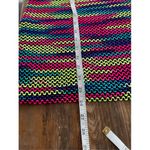 Bebe T8 Y2K VTG  Strapless Bodycon Mini Dress Rainbow Stripe Knit Crochet Photo 4