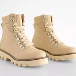 Arlene Combat Boot 6.5 Beige Tan Photo 2