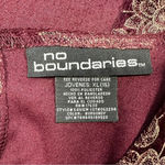 No Boundaries  Vtg Y2K Crushed Velvet Maxi Dress Red Whimsy Goth Fairy Juniors 15 Photo 13