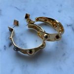 Alexis Bittar New   Gold and Silver Women's Hoop Earrings Photo 4