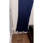 Maniju FLAW Juniors Navy Lace Evening Gown Mermaid High Slit Peekaboo Cut Out Photo 3