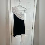 L'Academie  by Marianna Jovie Mini Dress in Black & Ivory Photo 10