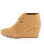 Toms Tan Corduroy Wedges Photo 0