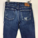 MOUSSY Jeans Distressed Skinny Raw Hem Size 25 Blue Photo 10