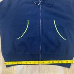 BRODIE Cashmere 100% cashmere zip up heart hoodie in Navy Blue Size M Photo 8
