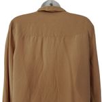 Equipment Femme Shirt Womens Large Silk Blouse Carmel Button Up Classic Photo 10