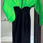 Vintages 80’s Nils Lime Green Black Snowsuit Ski Size 8 Photo 0
