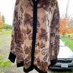 First Love  Black and Cream Paisley Blouse Photo 1