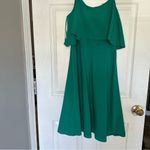 Ann Taylor  green emerald cocktail party midi dress size 0 Photo 11