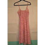 Sienna Sky Women's Pink Beige Leaf Print Maxi Dress XS Photo 6