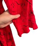 Tanya Taylor Wrap Mini Dress Red Silk Photo 4