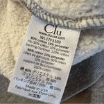 CLU One Shoulder Ruffled Sweatshirt In Heather Gray/White Gray Photo 5