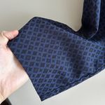 Mario Serrani  Italy Diamond Print Navy Blue Trousers, Business Casual Pants, 12 Photo 4