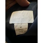 J CREW SHORT DRESS RAMONA COTTON TAFFETA V NECK SIZE 8 Petite NAVY BLUE Photo 2