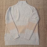 Tuckernuck  Heather Gray Tan Broadway Stripe Sweater Wool Cashmere Blend Size L Photo 1