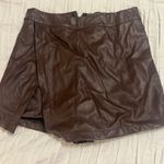 Brown leather skirt Photo 2