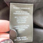 Robert Rodriguez  NWT Sheer Velvet Belted Long Sleeve Mini Dress Black Size 2 Photo 9