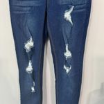 JVINI Fashion Distressed Jeggings Jean Leggings w/ Pockets Women's Size Small Photo 2