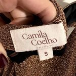 Camila Coelho  Donna Gown in Copper Metallic gold size S D1 Photo 6