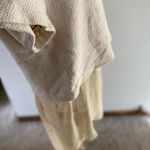 ZARA sheer underlay cream short sleeve top size L Photo 9