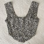 Vanessa Mooney The Heather Top Leopard Bustier Crop Top Women’s Small Photo 8