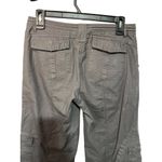 Brandy Melville Gray Womens Cargo Pants With Pockets 100% Cotton Casual Relaxed Photo 3