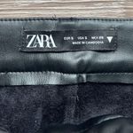 ZARA Faux Leather High Rise Waisted Straight Leg Pants Photo 6