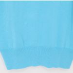 ZARA Womens Knit Short Sleeve Sweater Turquoise Minimalist Office Layer Size M Photo 2