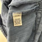 Habitat ‎ Clothes To Live In Blue Linen Cropped Wide Leg Pants Womens M Lagenlook Photo 3