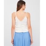 ZARA NWT  LACE TRIM TIE UP SATIN CAMISOLE TOP BLOGGERS FAV WHITE LARGE Photo 2