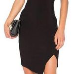 Likely Black One Shoulder Slit Dress Photo 0