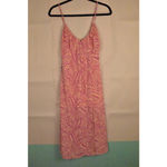 Sienna Sky Women's Pink Beige Leaf Print Maxi Dress XS Photo 2