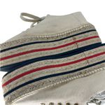 Gucci Cream Lace Up Canvas Logo Platform Espadrilles Photo 11