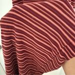 Marine layer  Medium Lexi Rib Daytime Midi Dress in Ruby Wine Multi Stripe Photo 6