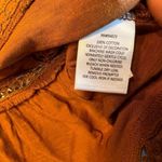 Derek Heart  Womens Medium Orange Crochet Trimmed Tiered‎ Short Sleeve Top Photo 2