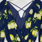 Rags To‎ Wishes Lemons Shorts Romper Blue Photo 1