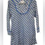 Vineyard Vines  Whale Block Tunic Dress Swimsuit Cover-Up Blue Cotton Photo 0