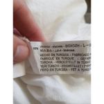 ZARA Womens Button Down Shirt Blouse Sz Medium White Minimalist Minimal Preppy Photo 7