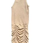 Free People FP ONE Katya Thermal Ruched Mini Dress Sand Crean Tan Photo 5