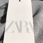 ZARA Sleeveless Knit Vest Top Padded Shoulders Light Grey L NWT Photo 4