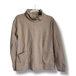 Columbia Womens Lodge Funnel Pullover Sweatshirt Chalk Beige Tan Size M New Photo 4
