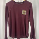The North Face  Women's Small FlashDry Shirt Maroon Burgundy Long Sleeve Casual Photo 0