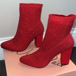 Wild Pair NIB  Baybe Bling Sock Booties - Red Photo 3