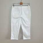 Maurice's Womens White Cropped Mid Rise Denim Jeans Size 10 Photo 1