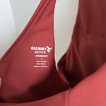 Old Navy PowerSoft Long Cherry Birch Sports Bra Light Support Large Photo 4