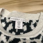 Sincerely Jules Soft Cheetah Print Crewneck Sweatshirt Women’s XS Black Photo 1