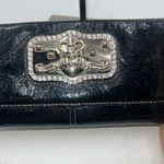 Kathy Van Zeeland  Vintage Deadstock Large Black Long Wallet Photo 1